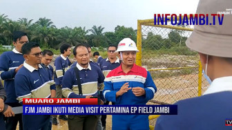 FJM Jambi Ikuti Media Visit Pertamina Field Jambi