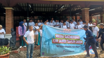 Seru... Peserta Media Gathering SKK Migas - KKKS - FJM  Jambi Ikut Capacity Building di TMII