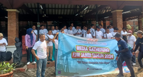 Seru... Peserta Media Gathering SKK Migas - KKKS - FJM  Jambi Ikut Capacity Building di TMII