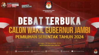 LIVE DELAY : Debat Terbuka Calon Wakil Gubernur Jambi Pemilihan Serentak 2024